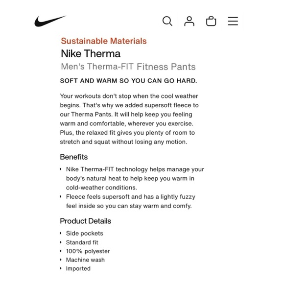 β
NWT Nike Therma Standard Fit Sweatpants - Gray β
- Picture 15 of 16